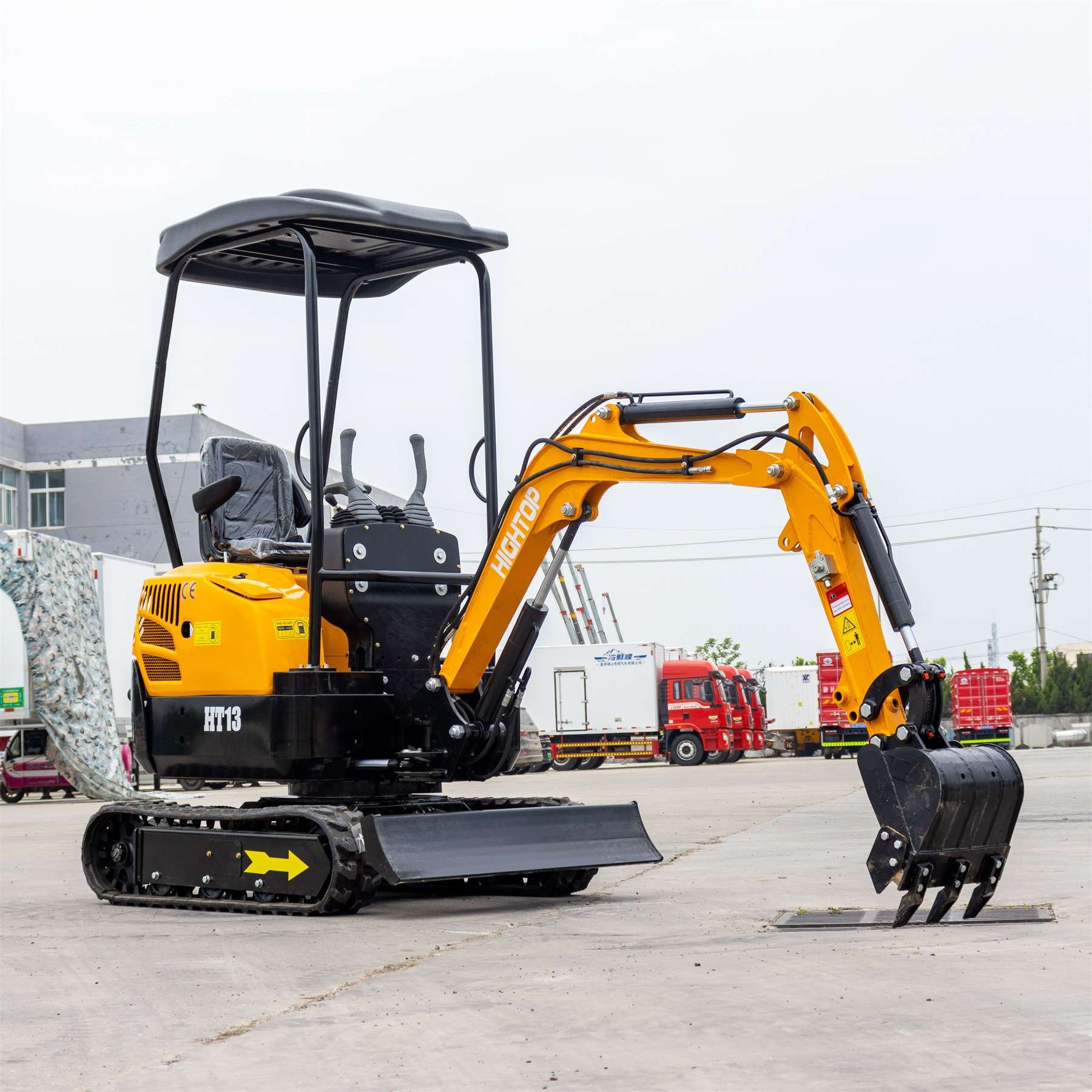 工厂现货HT13履带液压挖机 微型挖机室内施工庭院挖沟 出口新西兰