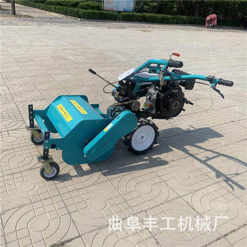 手扶式果园杂草粉碎机小型农用碎草机红薯土豆秸秆杀秧还田机