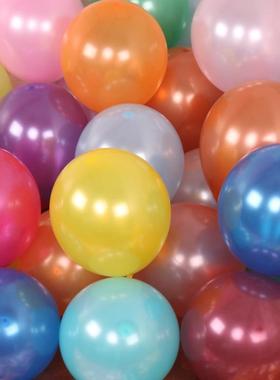 02.2克珠光气球 结婚用品婚房布置儿童生日派对 10寸广告汽球