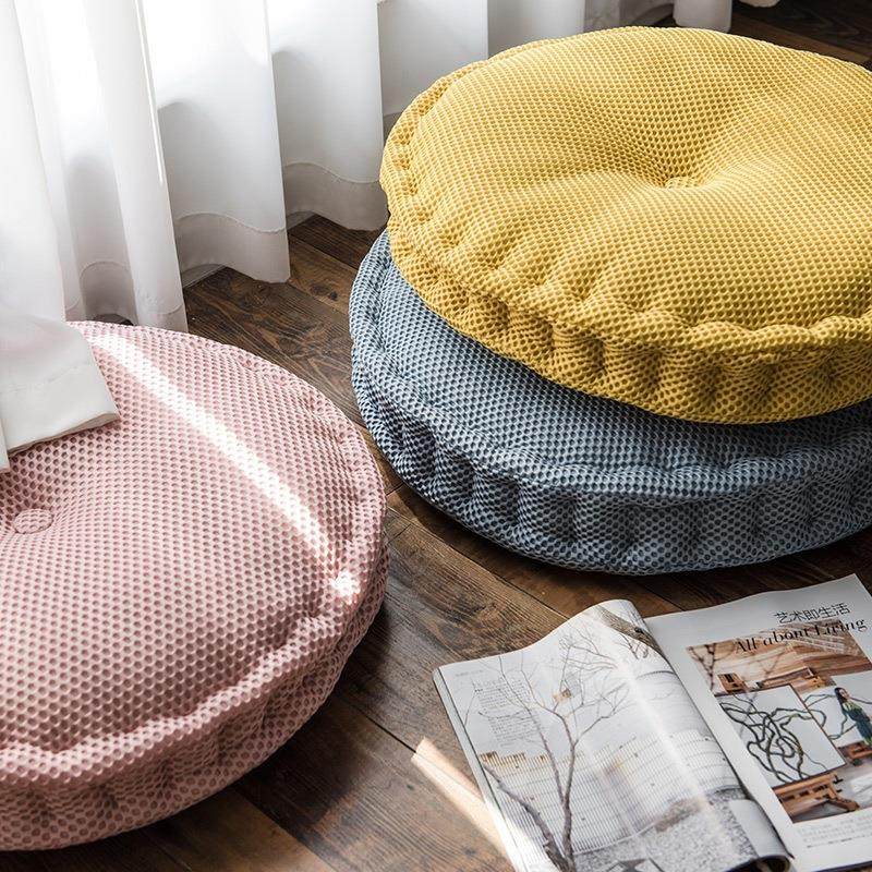 0四季星网坐垫加大加厚蒲团垫现代简约餐椅垫办公室榻榻米地板坐