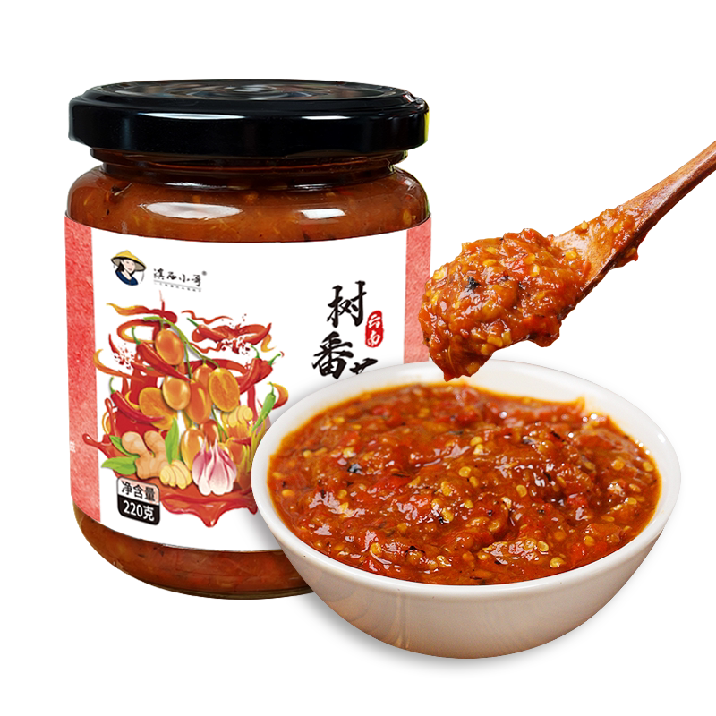 滇西小哥云南树番茄辣椒酱拌面下辣椒酱
