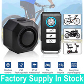 theft Vehicle Siren Anti Rechargeable Wireless Bike Alarm