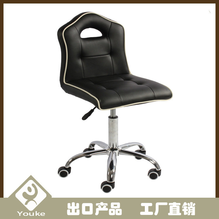 简约休闲前台椅电脑工作椅办公室通用美容美发椅可升降旋转靠背椅