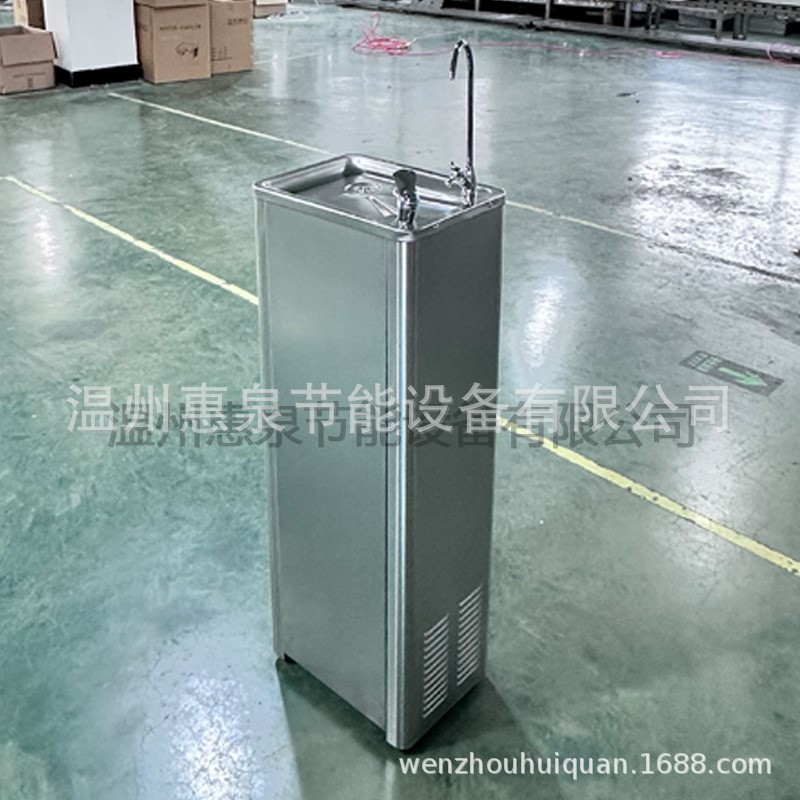 冰热开水机容量100L冰胆压缩机制冷饮水台304不锈钢直饮水机出口