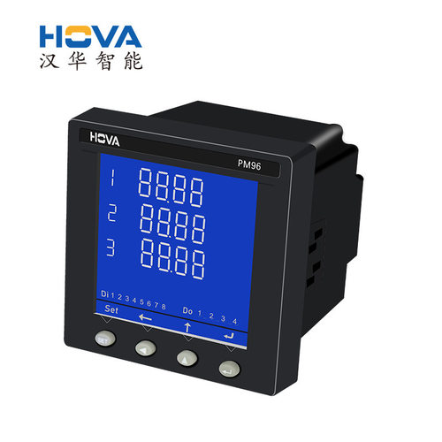 汉华智能PM96E-CW LCD多功能电力仪表 电能表仪器仪表厂家供货