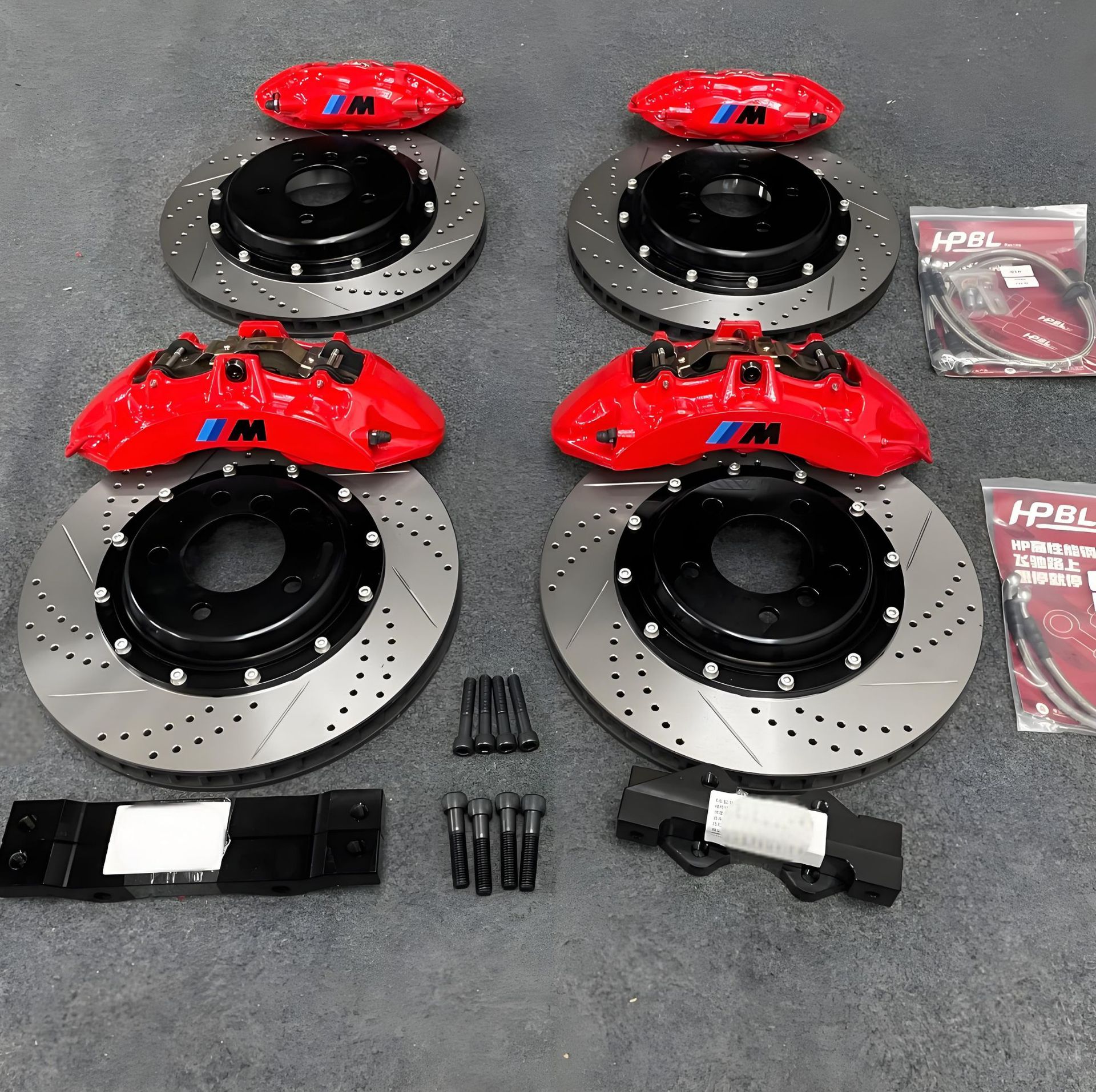 改装刹车卡钳改装卡钳brembo3系升级前六后F30F32F35