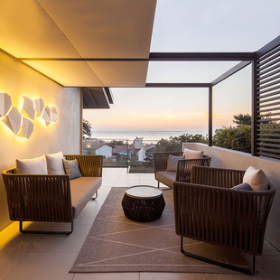 庭院阳台露天酒店防晒现代户外沙发组合藤椅茶几室外家具藤编藤制