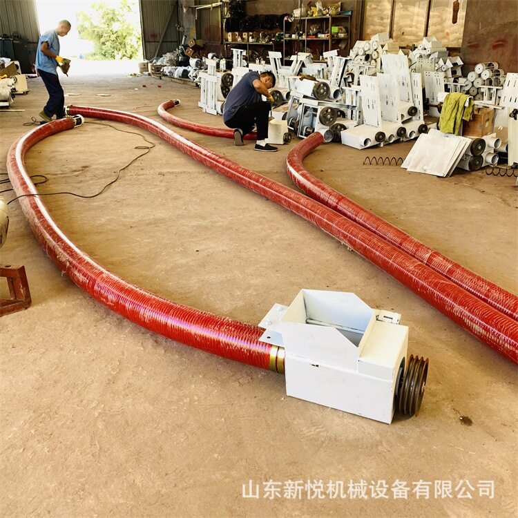 玉米黄豆装车上料机 螺旋软管沙子粉煤灰输送机 沙子水泥输送机