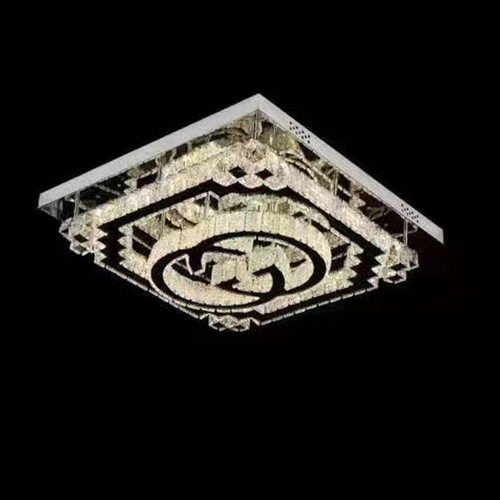 厂家批发现代简约水晶灯 圆形方形灯 K9 Crystal Ceiling Light