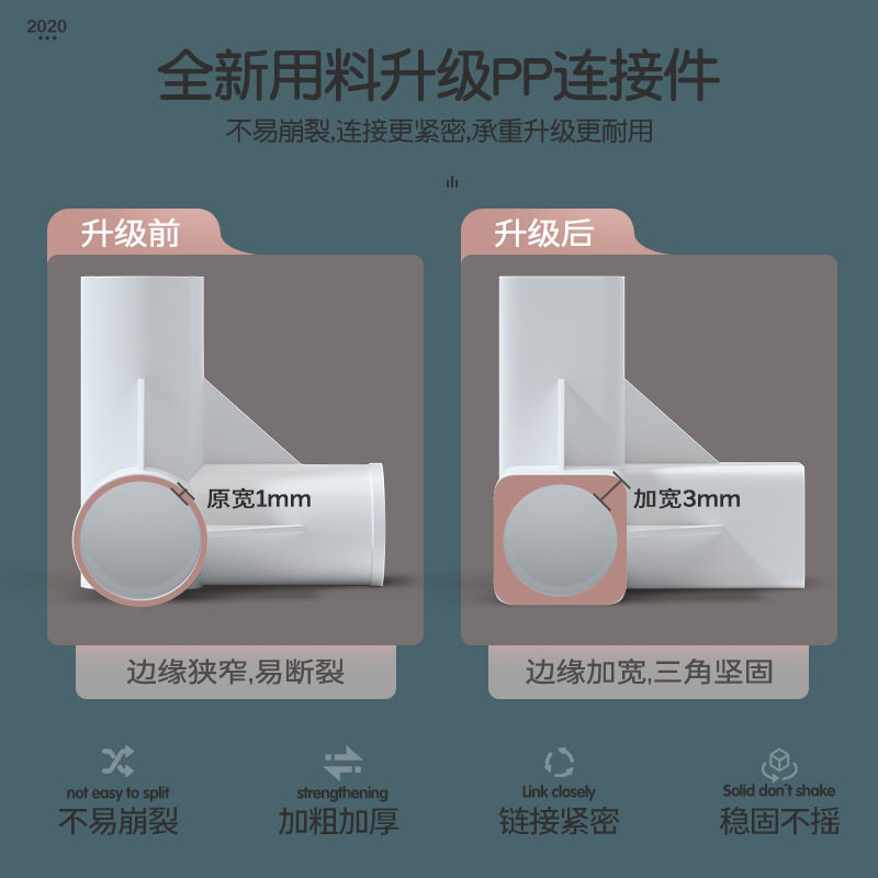 简易布衣柜家用结实耐用钢管加语