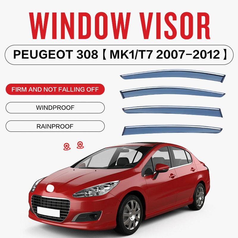 适用标致308S晴雨挡车窗挡雨板PEUGEOT 308S Window visor