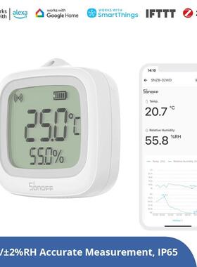 适配SONOFF SNZB-02WD Zigbee LCD智能温湿度传感器IP65防水
