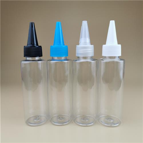 现货 平肩100ml透明尖嘴瓶 pet油瓶  彩绘颜料瓶  墨水瓶 小口瓶