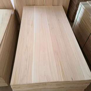 桐木直拼板实木板条隔板背板衣柜置物架桌面板木地板异形板木质