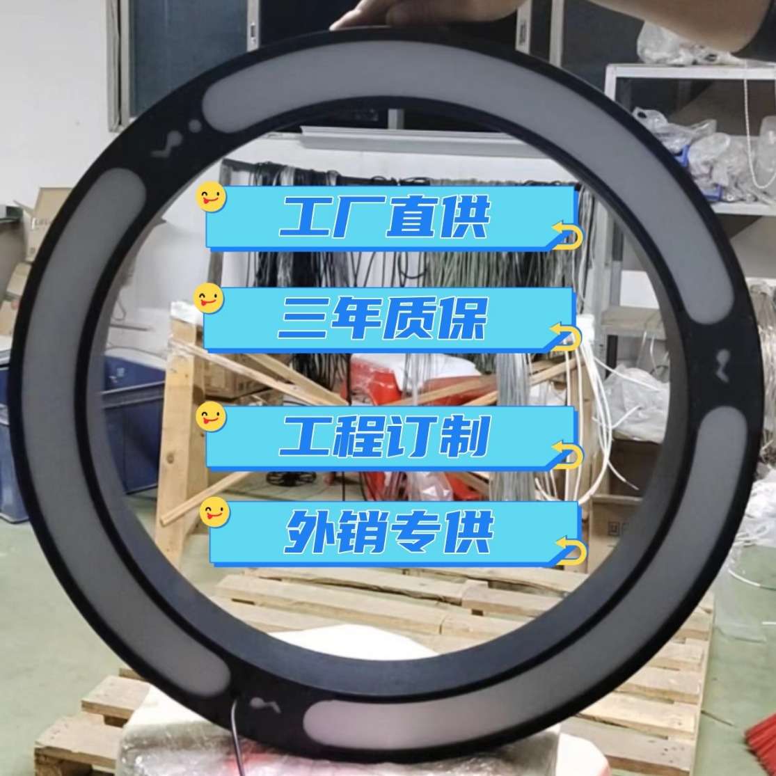 铝材圆环吊灯上下发光吊灯LED吊灯异形吊灯工程灯造形吊灯吸顶灯