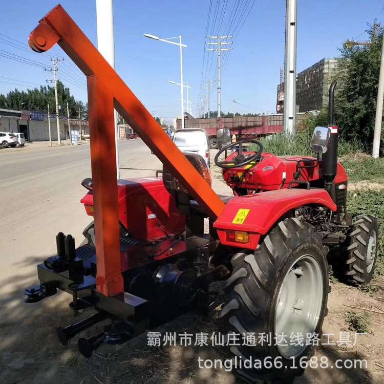 550电力拉缆拖拉机绞磨 15吨四轮放线牵引机拖拉机改装绞磨机
