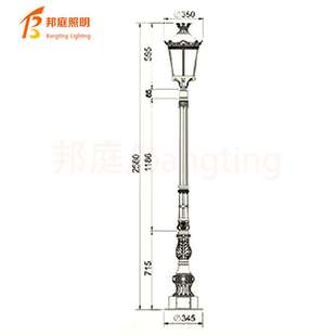 太阳能户外庭院灯防水复古怀旧公园花园景观灯别墅门庭灯家用路灯