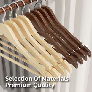 木质衣架家用挂衣实木衣挂防滑服装店酒店衣柜轻奢收纳衣架子衣撑