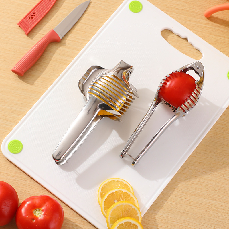 304不锈钢家用多功能切片器 柠檬切片器 水果番茄西红柿均匀分割