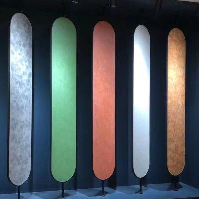 橱窗艺术漆展示架墙纸屏风涂料水性仿真石乳胶漆样板旋转展架子