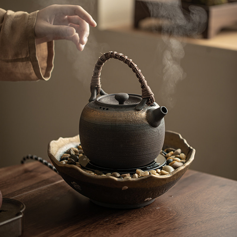 速发围炉煮茶家用电炉陶煮茶器具全套烧水壶陶壶茶具套装生养陶瓷