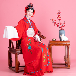 出头演戏曲水袖 装 小旦戏剧衣服戏 花旦京剧古饰越剧新款 速发戏服装