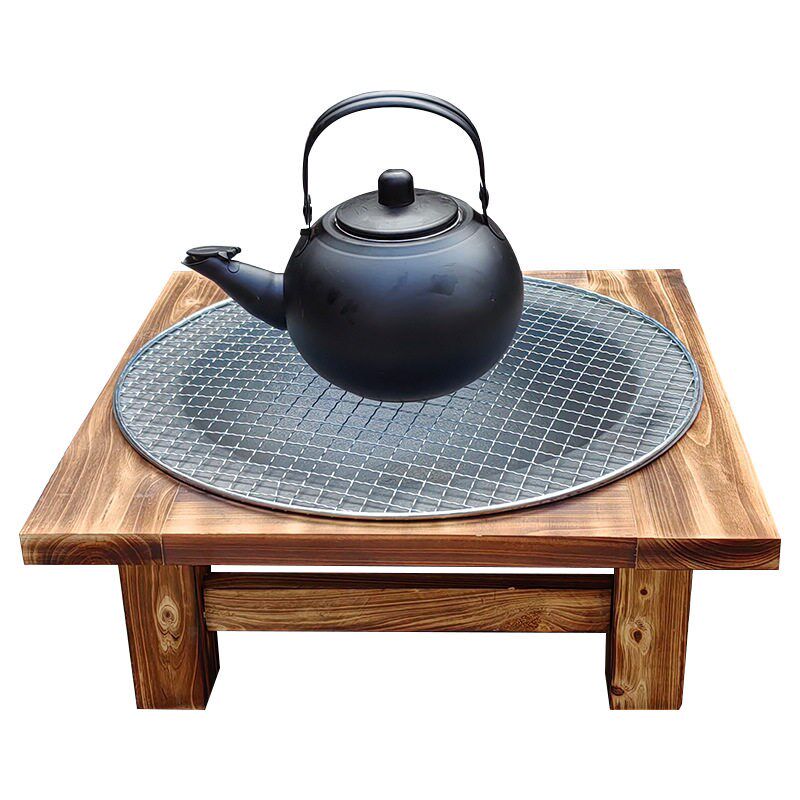 速发烤火盆老式农村带铁锅套装炭火盆双层烤脚茶桌木炭天小号50厘