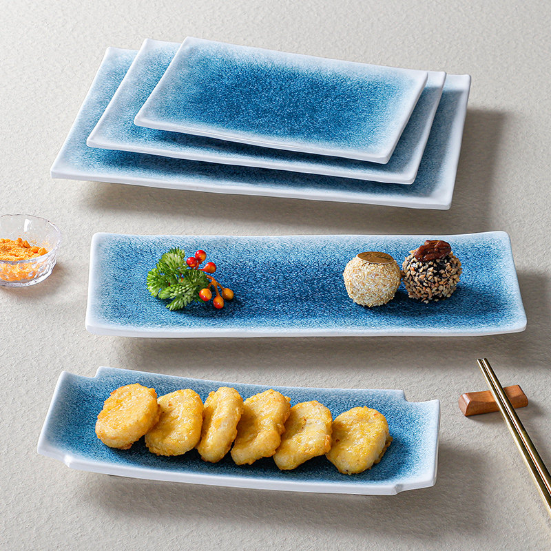 速发肉0252胺餐具盘子商用长方形仿瓷火锅店菜盘配菜餐盘烤密烧烤