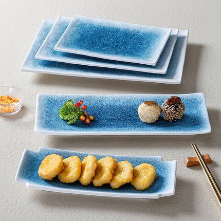速发肉0252胺餐具盘子商用长方形仿瓷火锅店菜盘配菜餐盘烤密烧烤