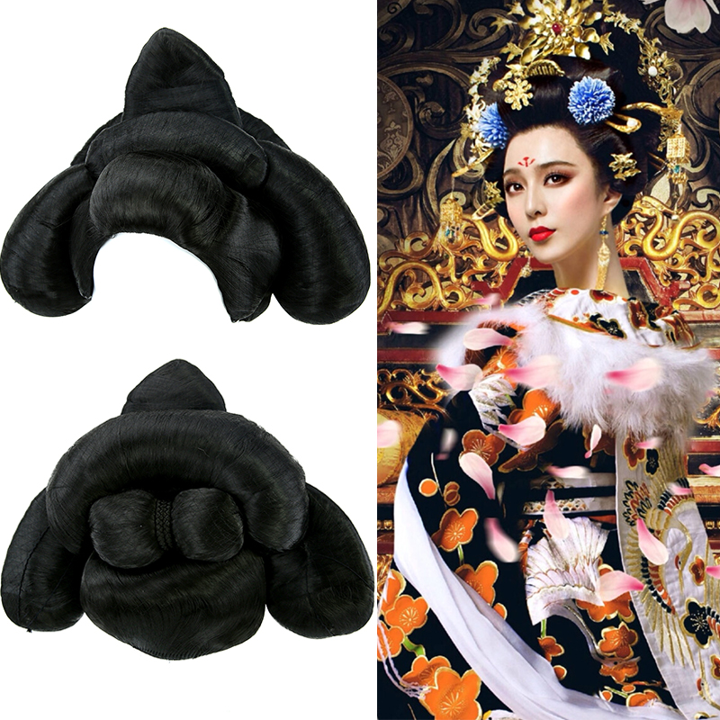 速发古装古代皇套贵妃凤全大气头饰武媚娘假发冠头后假发套武则天