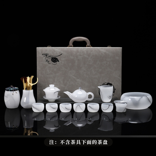 速发家档轻奢琉璃玉瓷功夫茶具套装高用陶整泡茶壶茶杯瓷套礼品礼