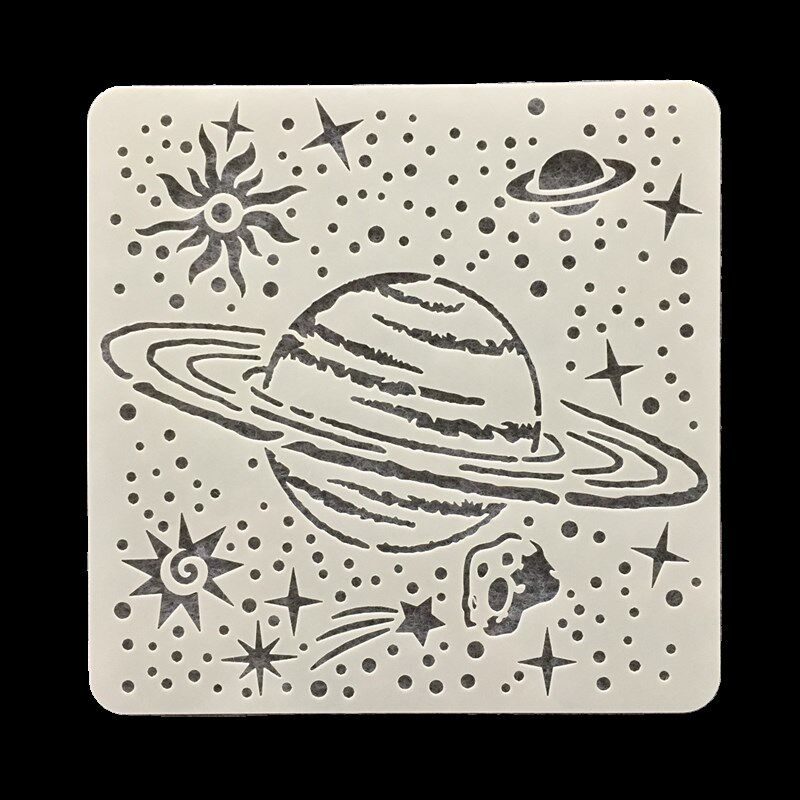 速发新款星空手抄报涂鸦创意制作儿童绘画辅助镂空绘图绘画模板尺