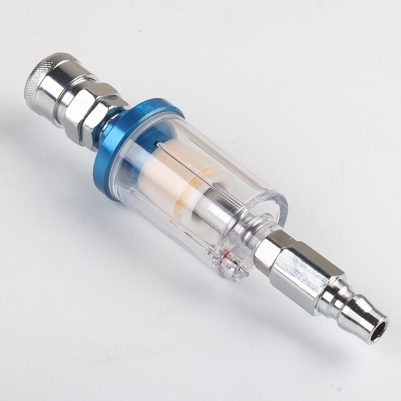 速发喷漆枪喷漆专用小型水格喷枪尾格油水分离器防爆铜芯小水格