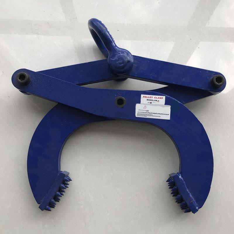 钻5板夹木托1夹钳托盘夹吨2T3吨T集重装箱牵引器木NKB箱夹子起夹