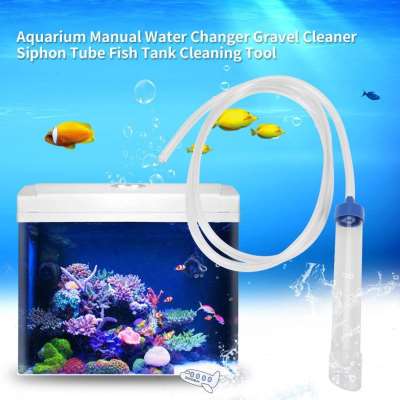 好货Aquarium Siphon Tube Fish Tank Cleaner Vacuum Pump Grave