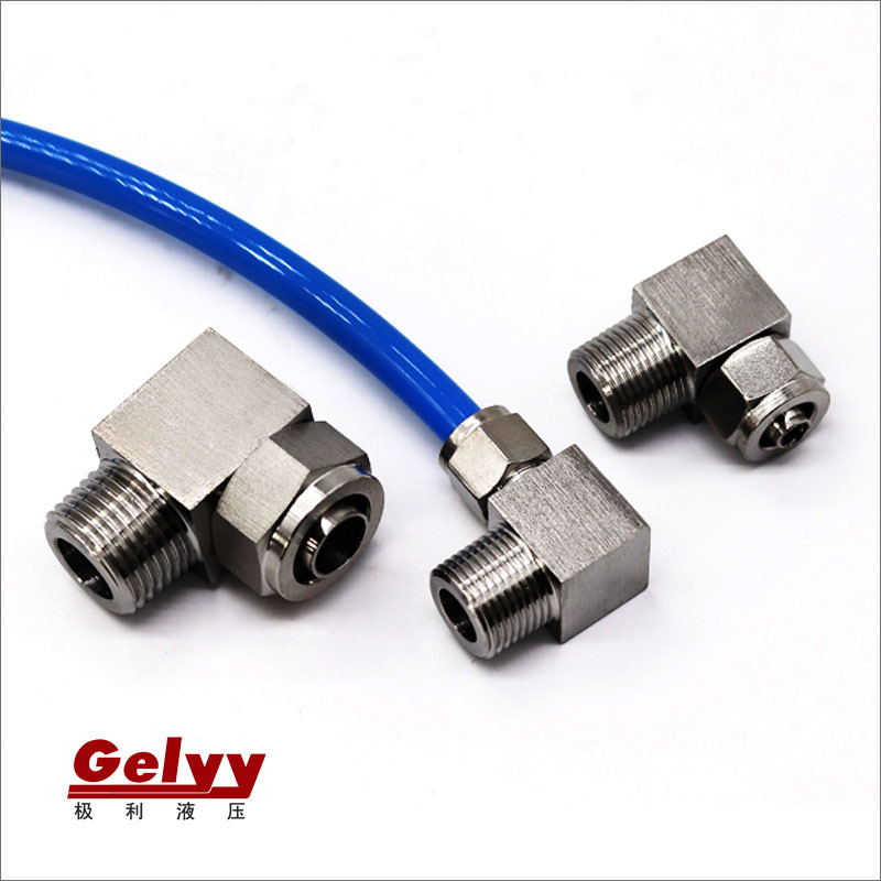 6/8/10/12-01/02/03/04螺纹弯通气管快拧SUS304不锈钢快拧接头PL