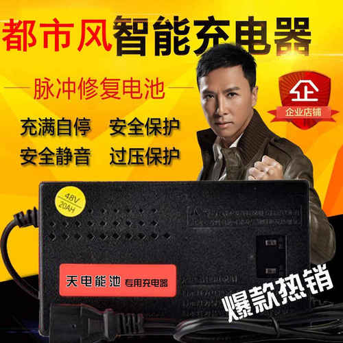 好货都市风电动车专用充电器24V48V12AH60V64V72V80V84V96V20通用
