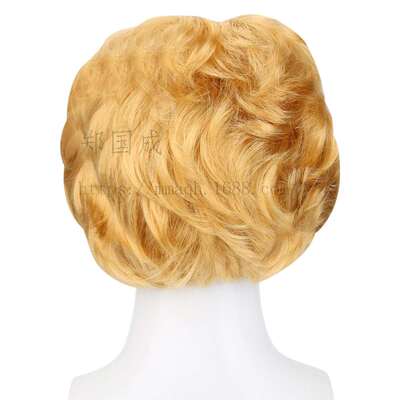 好货Mens Wigs Blonde Wigs Mens Short Blonde