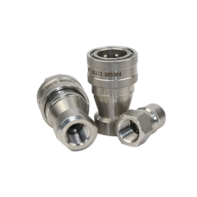 生产不锈钢内螺纹液压快插接头,KZF开闭式快速接头