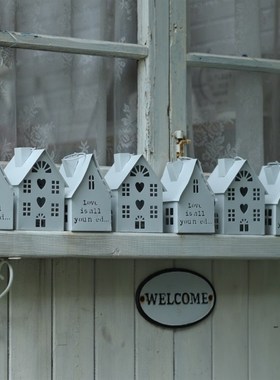 众擎杂货铁皮房子白色小房子 联排别墅 两个一组