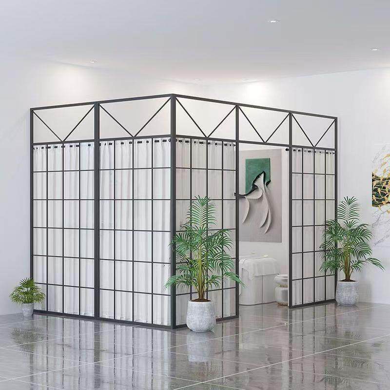 隔断墙假墙铁艺屏风客厅玄关卧室美容院办公室简易隔断墙分隔板