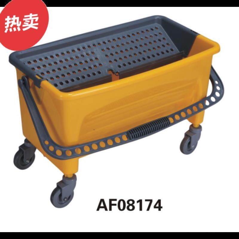 白云清洁户外桶拖把桶挤压水桶带轮移动长方清洁车加厚加大地拖桶