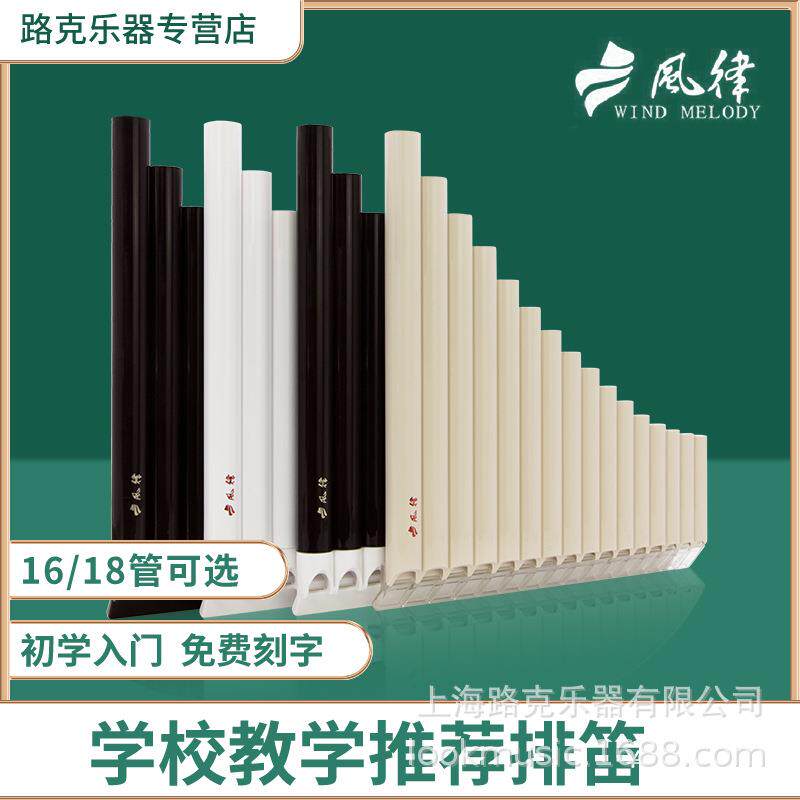 风律牌易学排笛16管18管学生教学专用排箫初学者入门C调吹管乐器