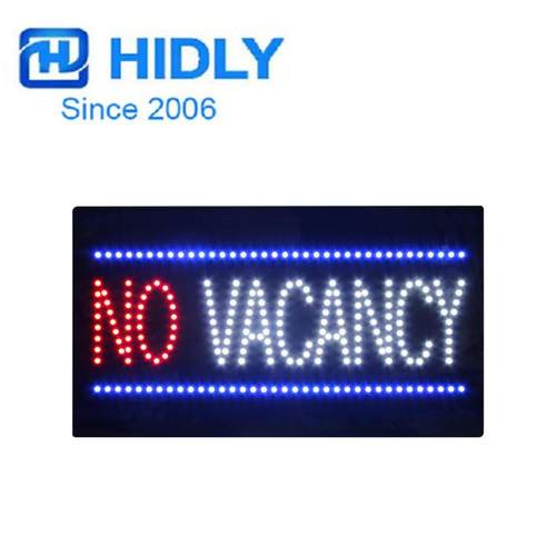 led广告显示屏电子灯箱挂墙门头闪灯招牌发光字有无空位指示牌