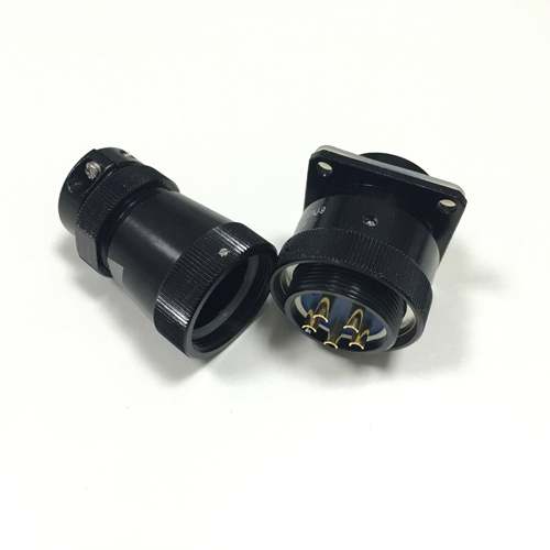 小圆形FQN24系列卡扣式连接器FQN24-26TK塑胶电连接器插头