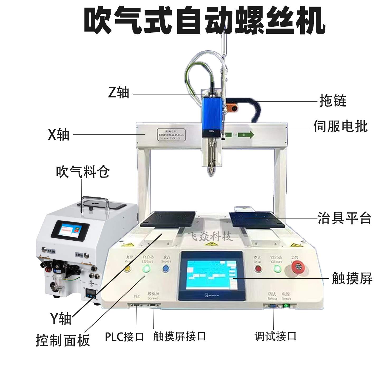自动锁螺丝机家电玩具多轴平台式桌面式全自动电动螺丝机工厂深圳