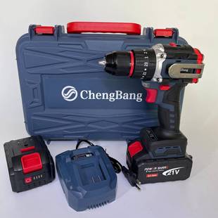 2401B 敲击 外贸CB系列10毫米冲击手电钻10节电芯二电一充 冲击