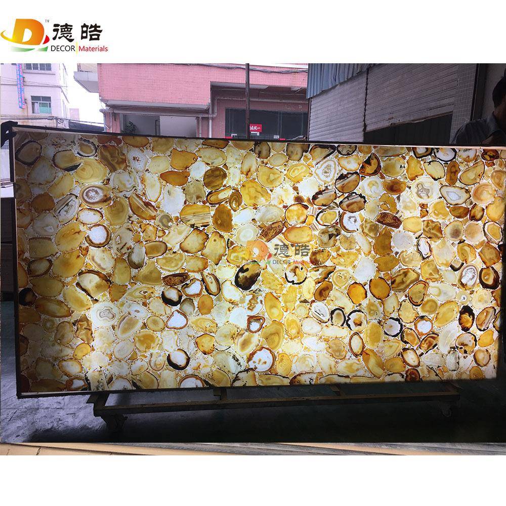 透光石仿云石树脂透光板工程壁灯灯箱灯柱人造透光石直销
