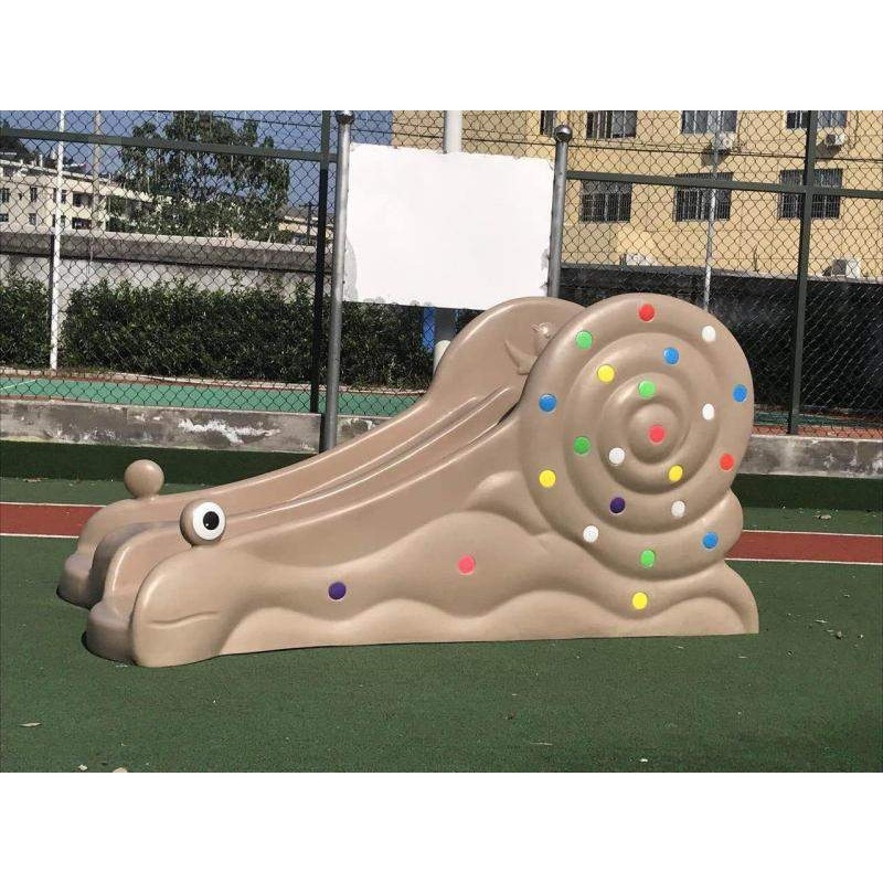 蜗牛滑滑梯儿童乐园塑料玩具幼儿园户外小型动物蜗牛双人滑滑梯
