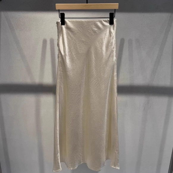 艾诺丝官方旗舰店正品2025夏新款高腰薄款半身裙女中长款50613525